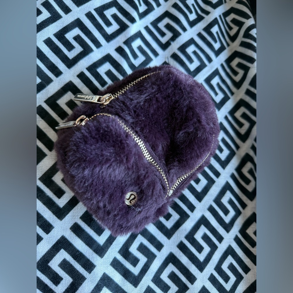 Lululemon Purple Faux-Fur Bag Charm